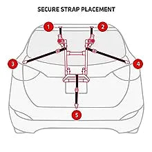 Rayvia Premium Trunk Mounted Car Bike Holder Rack