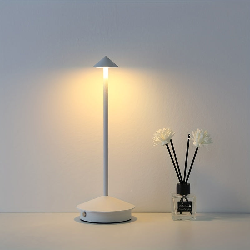 Cordless Lamp - Rechargeable LED Desk Light with Touch Control for Indoor & Outdoor Use - White