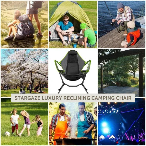 Royaleva Luxury Reclining Camping Chair for Ultimate Comfort