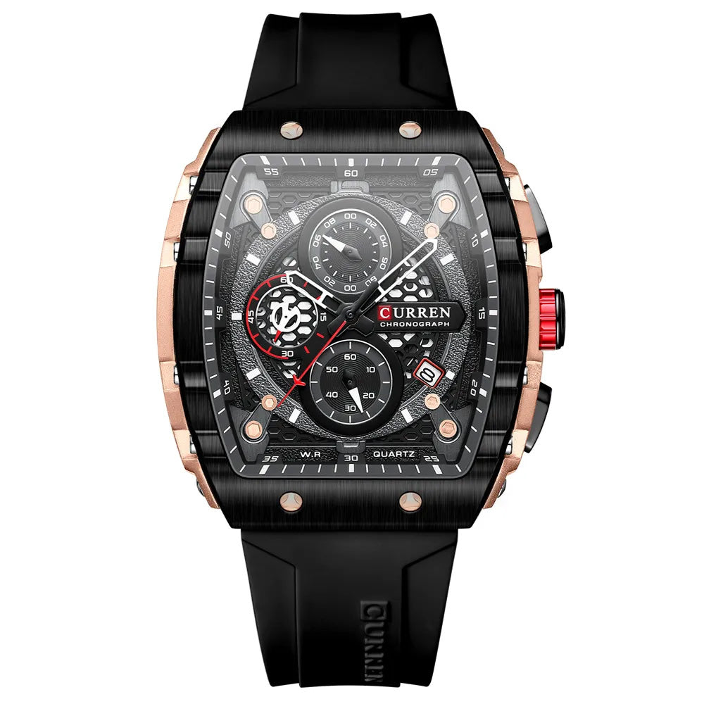 RoyaleGlow Apex Curren Chronograph Elegant Watch for Men