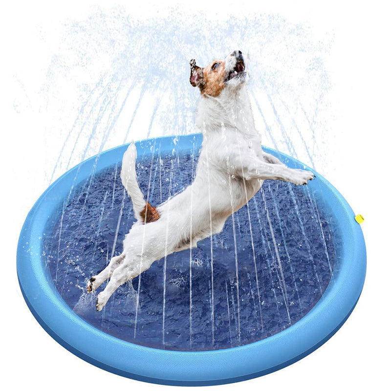 Pawellure Splash Pad for Dogs & Kids – Anti-Slip Summer Sprinkler Mat for Outdoor Fun