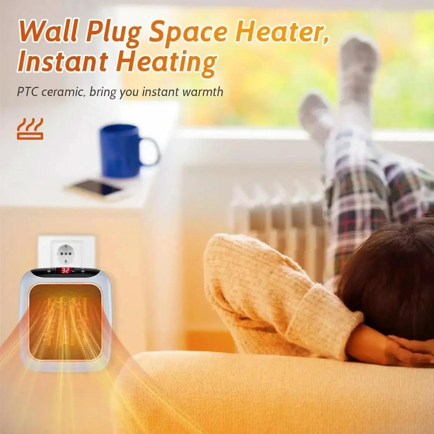 Luxora Electric Portable Mini Heater for Cozy Indoor Comfort