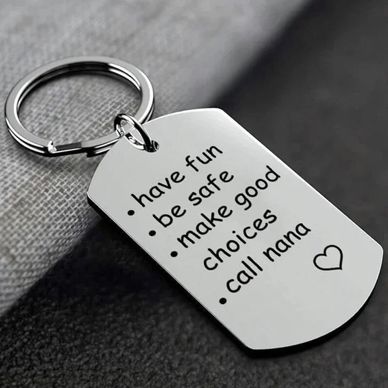 RoyaleGlow Reminder to Do Things Stainless Steel Keychain Warm Gift
