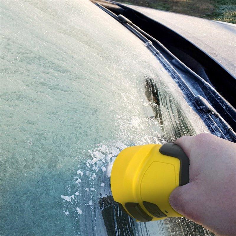 LuxRoyale Anti-Freeze Electromagnetic Car Snow Removal Device - USB Rechargeable Electric Ice Scraper