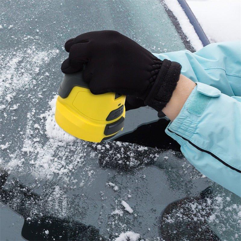LuxRoyale Anti-Freeze Electromagnetic Car Snow Removal Device - USB Rechargeable Electric Ice Scraper