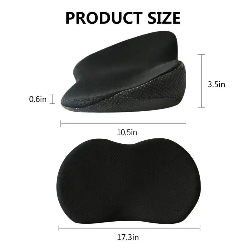 Royallure Car Seat Cushion for Short Drivers – Adjustable Lumbar & Height Support