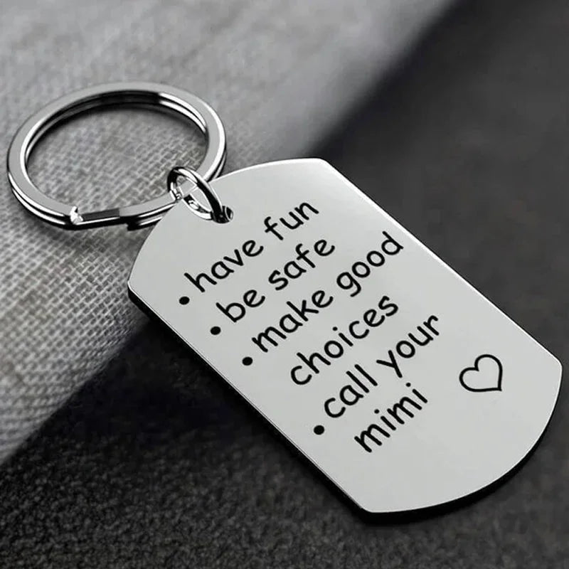 RoyaleGlow Reminder to Do Things Stainless Steel Keychain Warm Gift