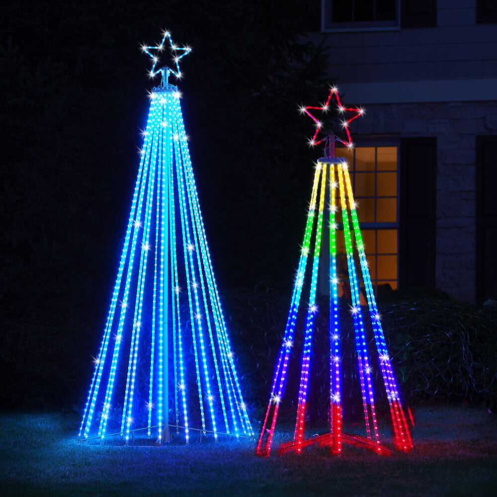 RoyaleGlow Christmas – Multicolor Led Animated Outdoor Christmas Tree Lightshow