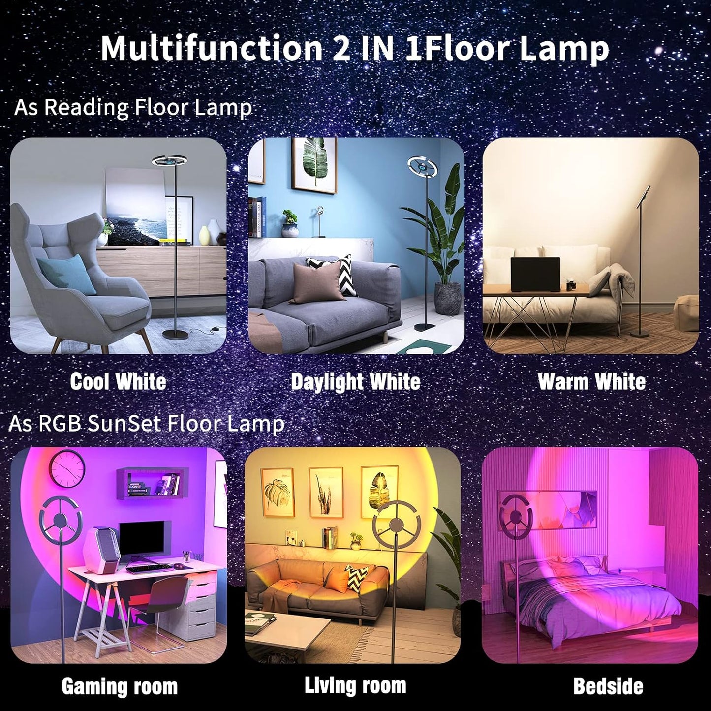 Transform Your Space with the 3-in-1 Sunset Lamp - Default Title
