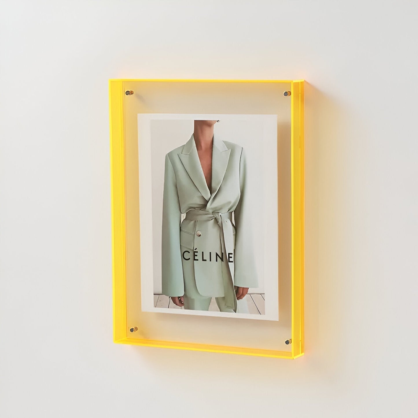 Luxora AcryGlow – Transparent Photo Frame with Modern Minimalist Design