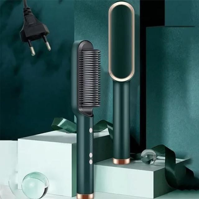 Luxora Crown n' Glory Hair Straightening Brush for All Hair Types
