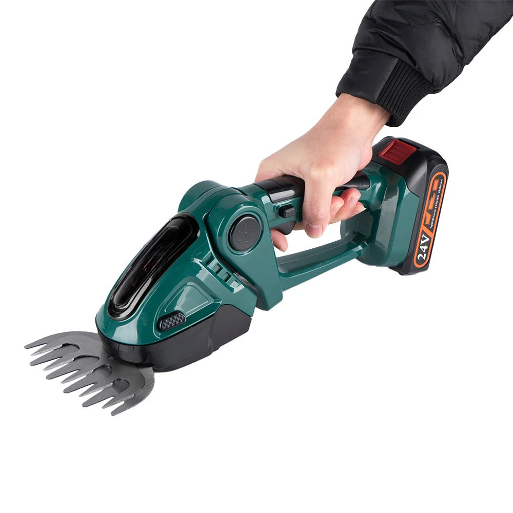 Royaleva Cordless Hedge Trimmer 2-in-1 with Dual Battery