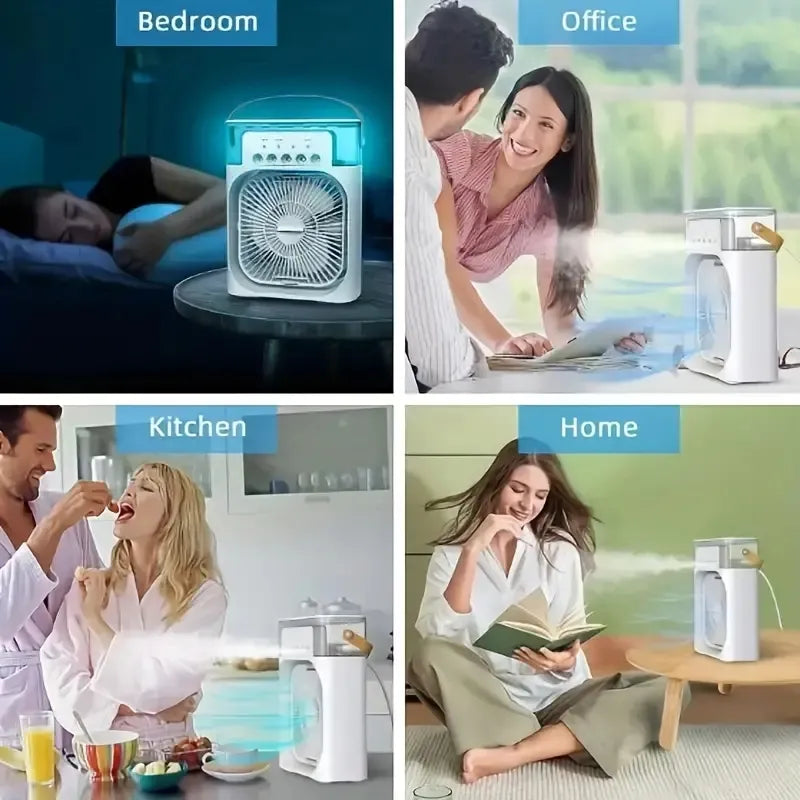 Royaleva Spray Small Fan Five Hole Humidification Mini Fan