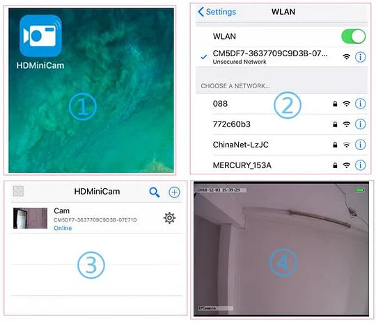 RoyaleGlow 1080p Magnetic WiFi Mini Camera for Home Security