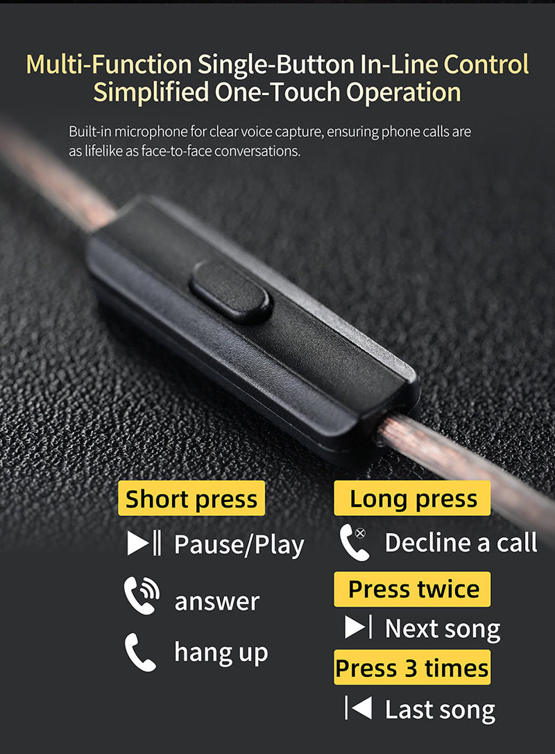 Royaleva In-Ear Monitors with Detachable Cable Design