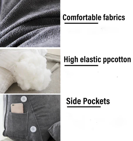 LuxRoyale Luxury Back Wedge Bed Pillow For Back Pain