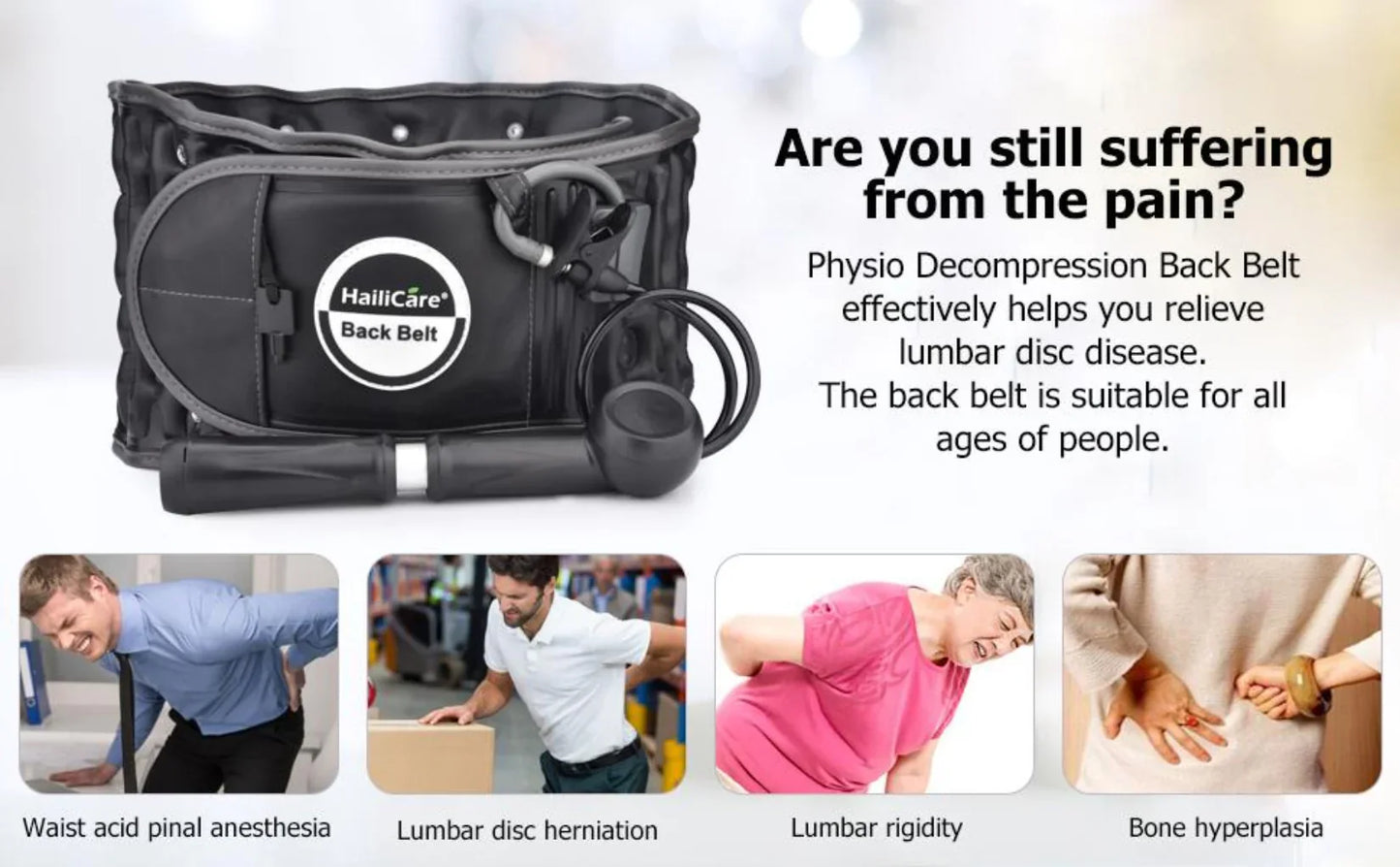 Luxora Decompression Back Brace Support Belt Relieve Back Pain From Degenerative Disc Disease Spinal Stenosis Sciatica