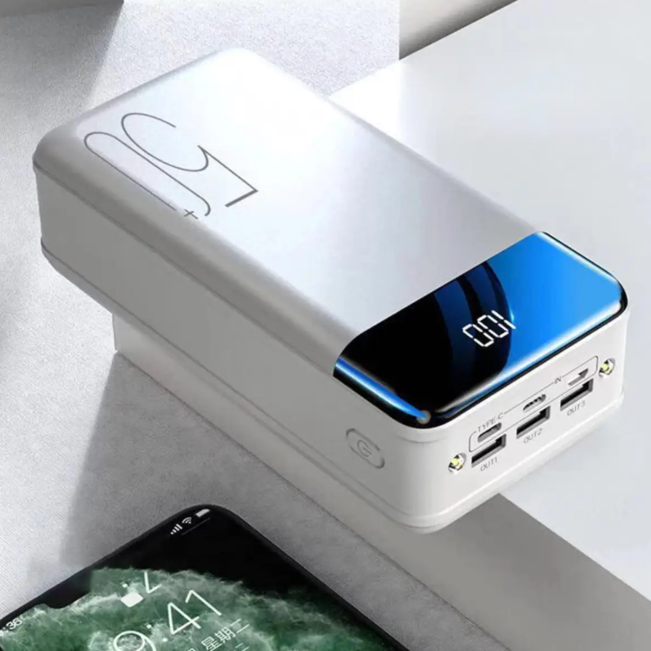 Royaleva 70000mAh Large Capacity Power Bank Super Fast Charging Mobile Power Tablet Mobile Computer External Power Supply