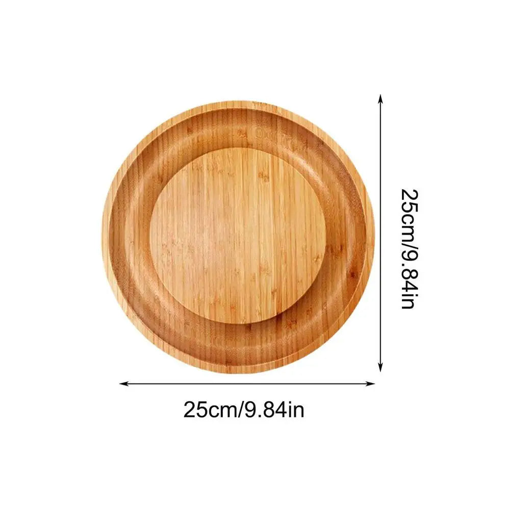 Luxora Bamboo Cheese Board with Integrated Drawer and Knives