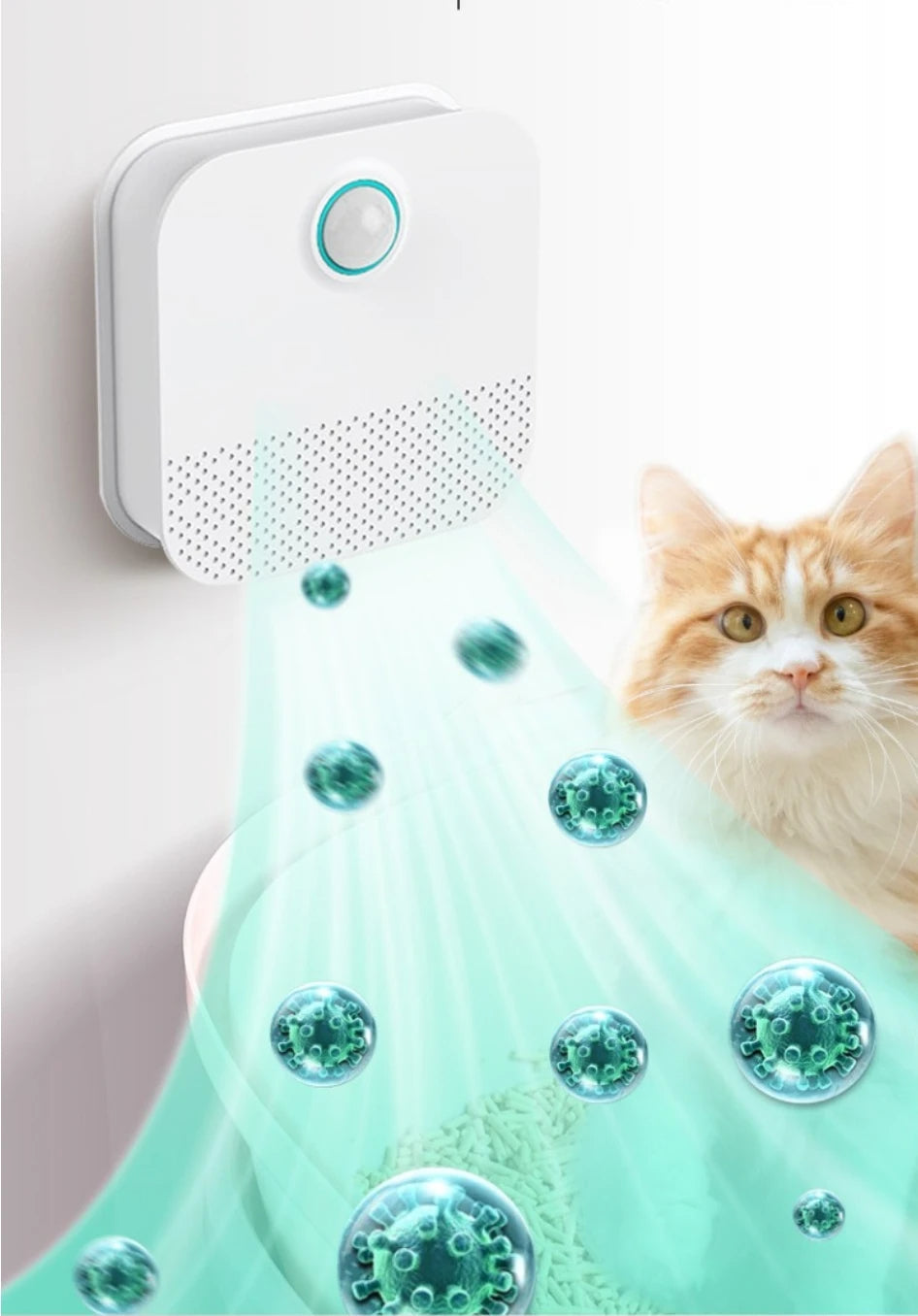 Luxora Smart Odor Purifier for Cat Litter Box 99% Efficient