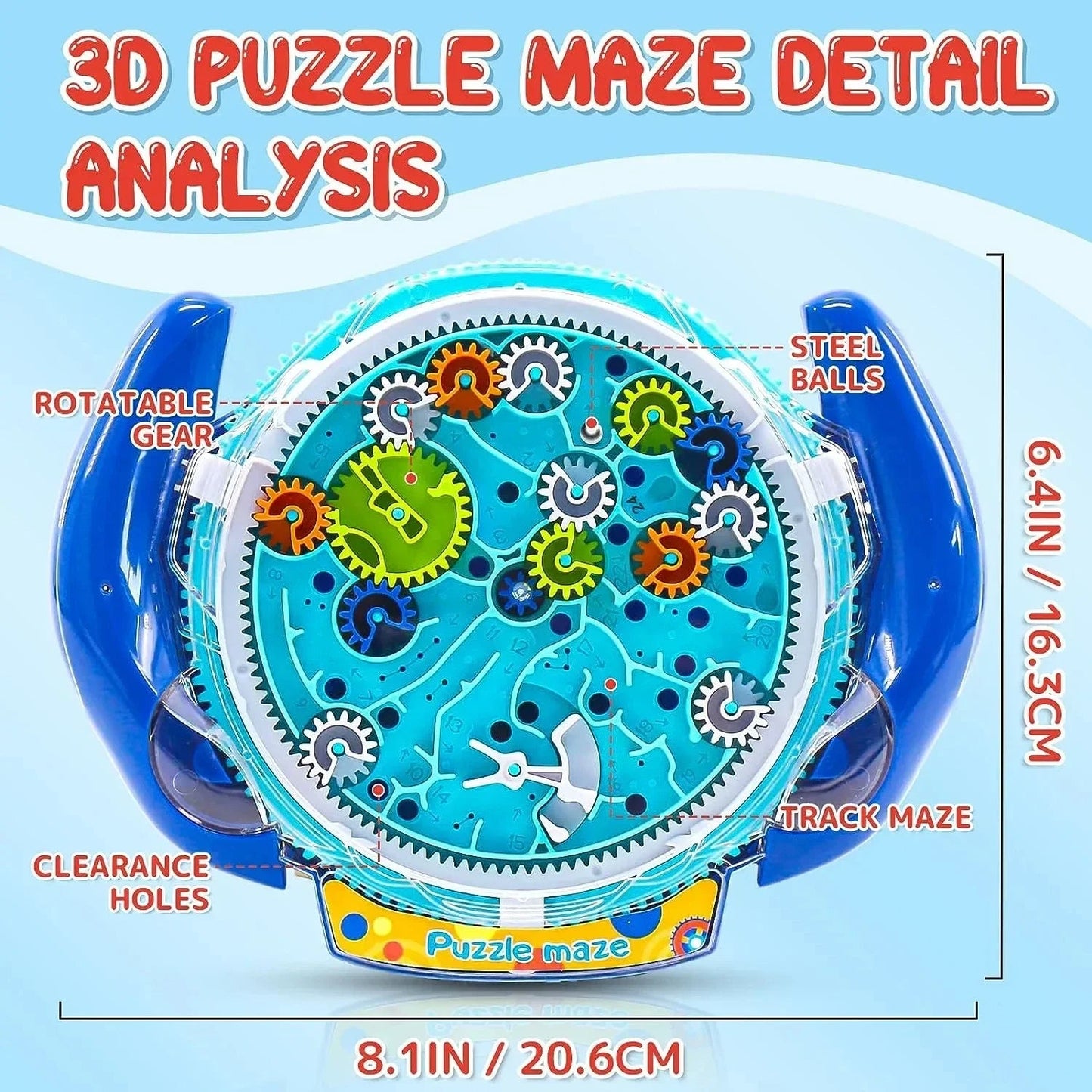 RoyaleGlow Creative 3D Puzzle Maze - Educational Toy for Kids