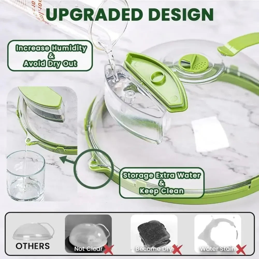 Royaleva Microwave Food Cover with Water Steamer 10 Inch