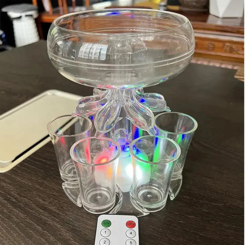 Royaleva 6 Shot Glass Drink Dispenser for Parties