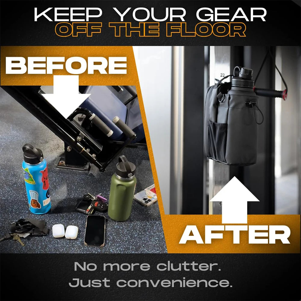 Royaleva Magnetic Water Bottle Gym Bag with Sling Design