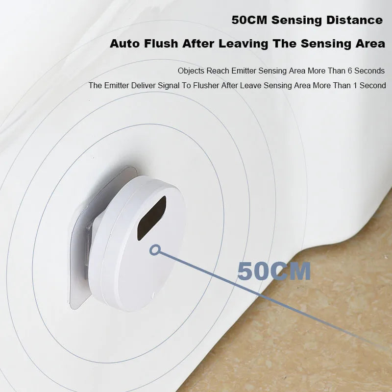 RoyaleGlow Smart Infrared Sensor Toilet Flusher Upgrade