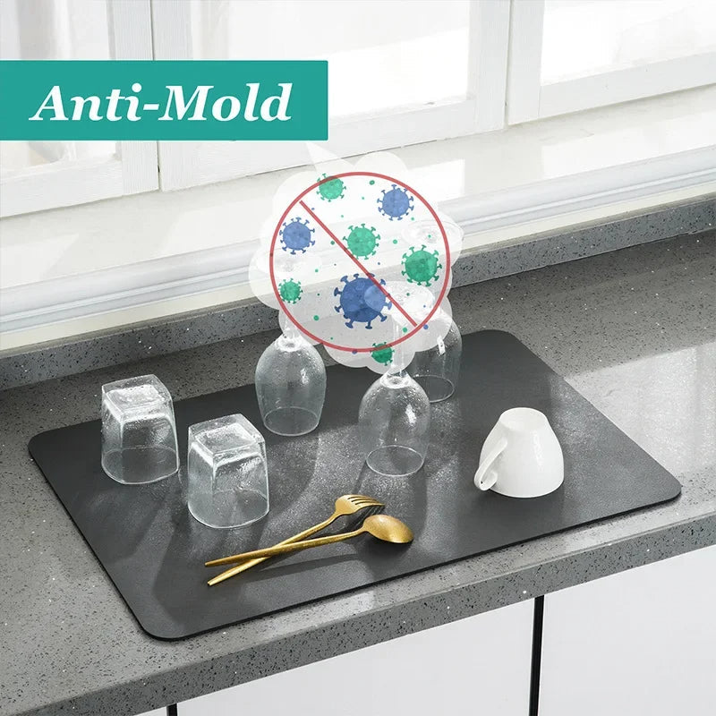 Luxora Absorbent Dish Drying Mat (30x40cm) for Clean Counters