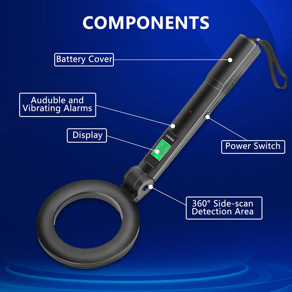 LuxRoyale High-Sensitivity Handheld Metal Detector Portable