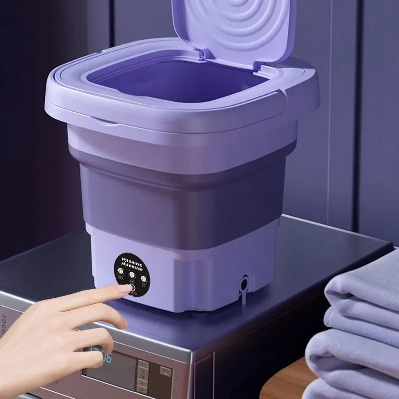 Royaleva Foldable Portable Washing Machine with Spin Dryer Mini Clothes Washer