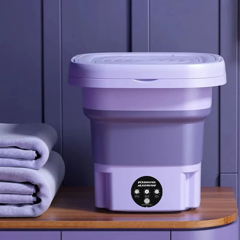 Royaleva Foldable Portable Washing Machine with Spin Dryer Mini Clothes Washer