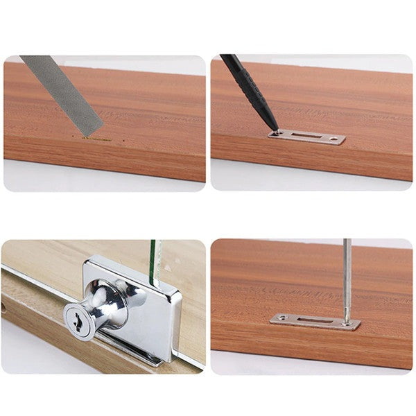 Royaleva Single Glass Lock Furniture Hardware Safe Locks