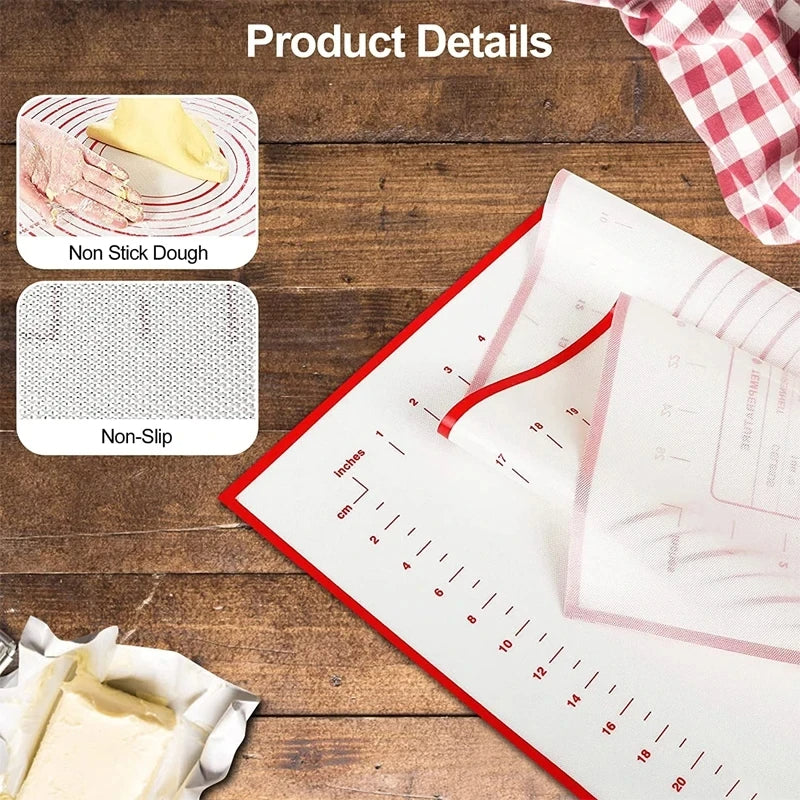 Royaleva 80x60cm Silicone Baking Mat for Easy Baking