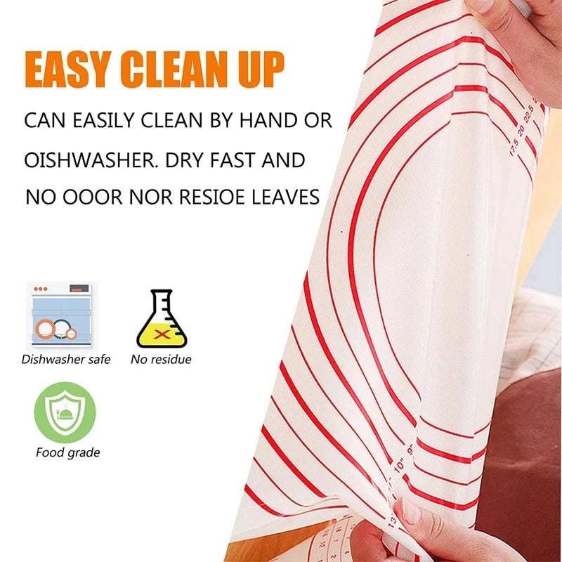 Royaleva 80x60cm Silicone Baking Mat for Easy Baking