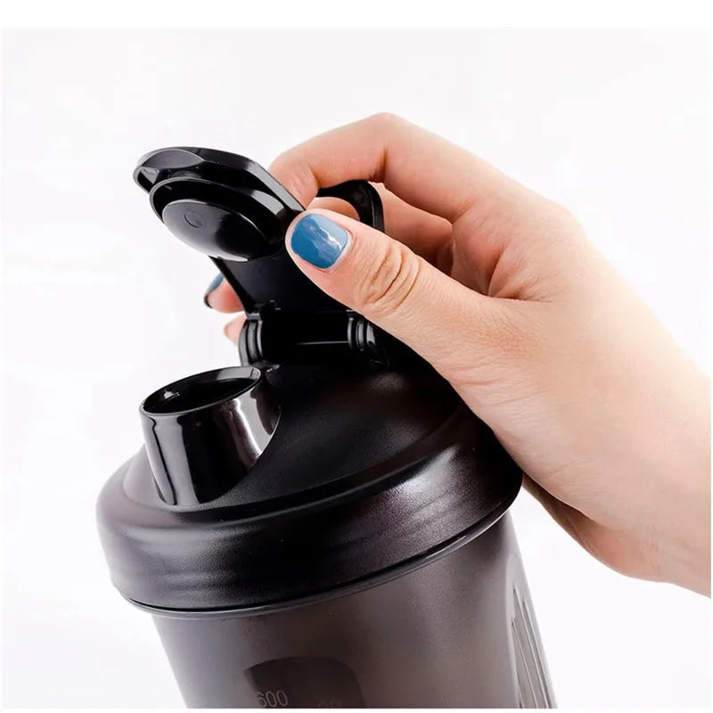 Luxora 600ml Leak-Proof Protein Shaker Bottle with Mixing Ball
