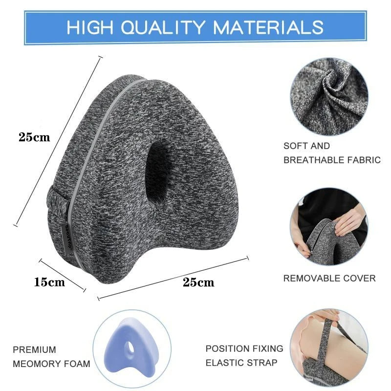 RoyaleGlow Orthopedic Memory Cotton Leg Pillow for Comfort