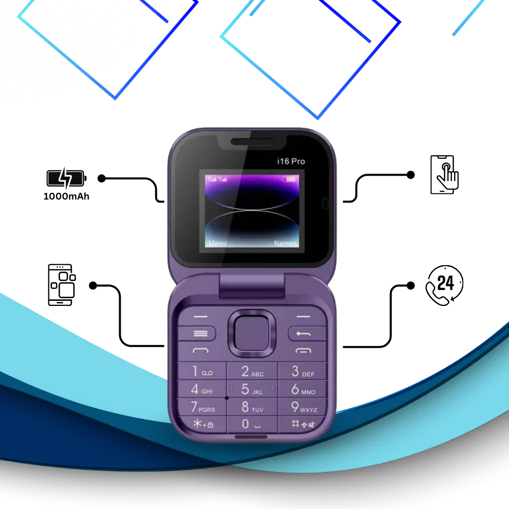 Royaleva Dual Sim Small Folding Cell Phone Compact Design