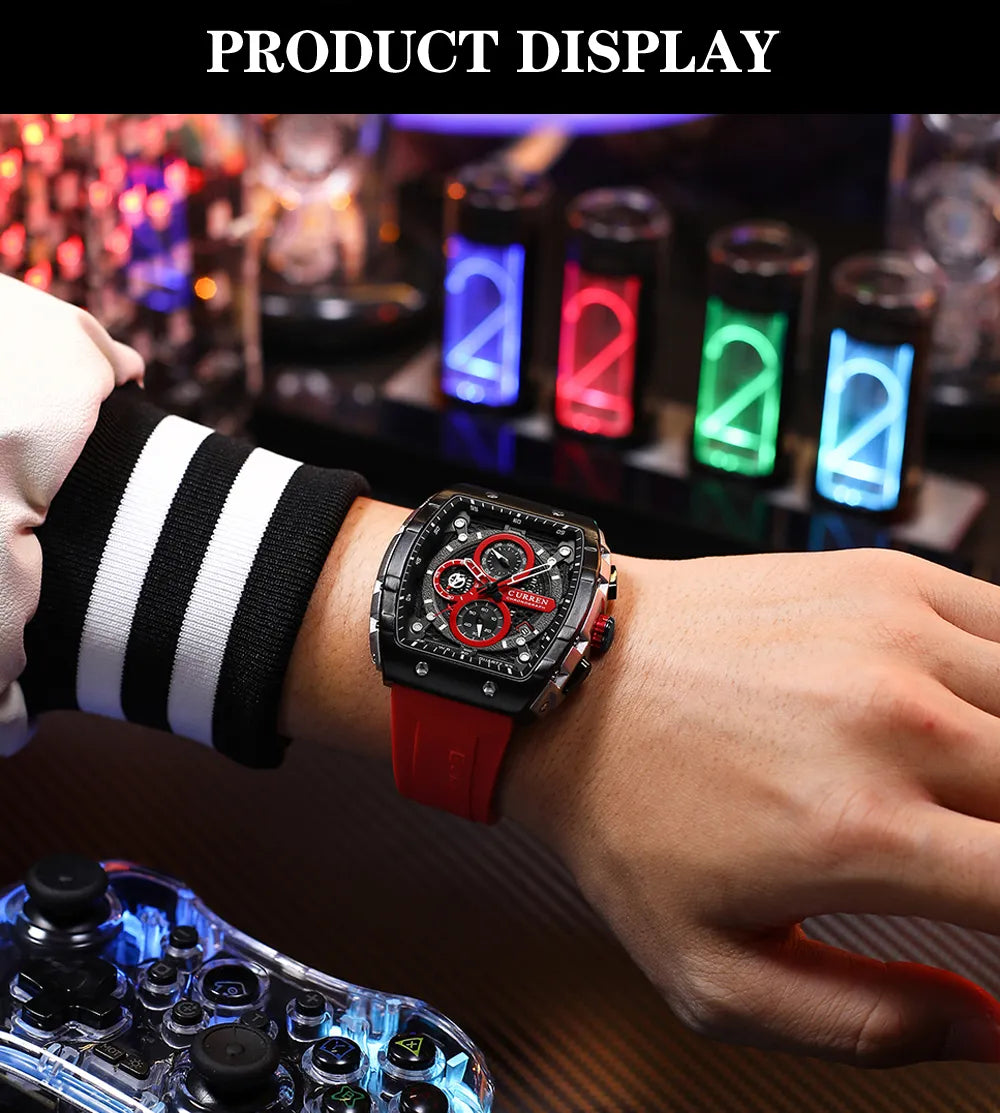 RoyaleGlow Apex Curren Chronograph Elegant Watch for Men
