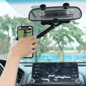 Royaleva Rearview Mirror Phone Holder with 360-Degree Rotation