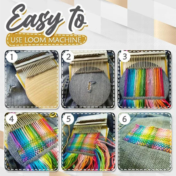 RoyaleGlow Darning Mini Loom Machine for Creative Sewing