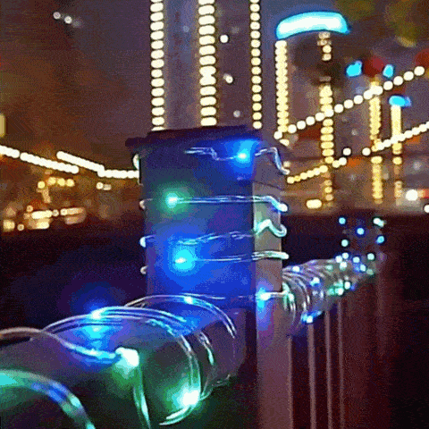Royaleva LED Solar String Lights – Waterproof Garden Tube Fairy Rope for Outdoor Decor