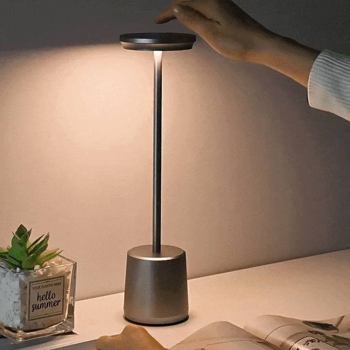 Classic Cordless Lamp - Touch Sensor LED Desk Light with 3 Adjustable Color Temperatures