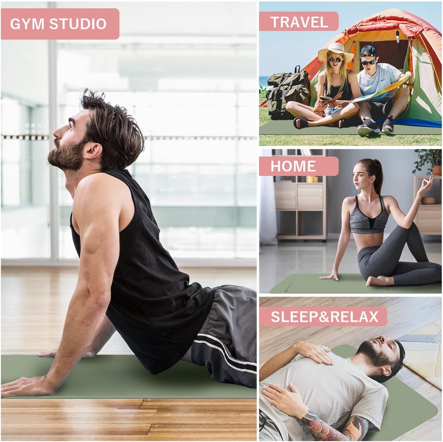 Luxora Foldable Yoga Mat for Easy Travel and Comfort