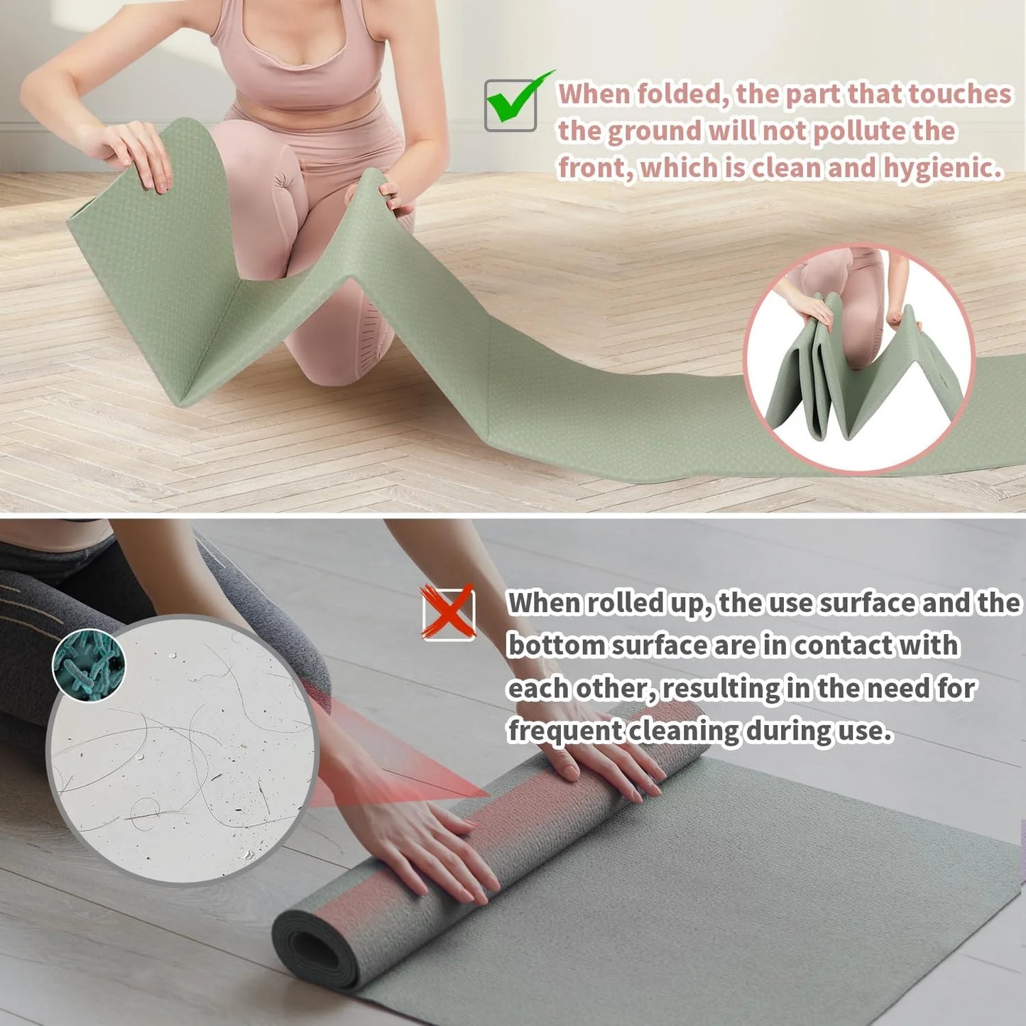 Luxora Foldable Yoga Mat for Easy Travel and Comfort