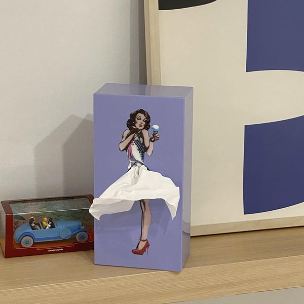 Luxora Flying Skirt Tissue Box Fun Home Decor Item