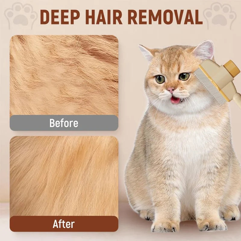 Luxora Flea Comb For Dogs And Cats With Self-Cleaning Feature