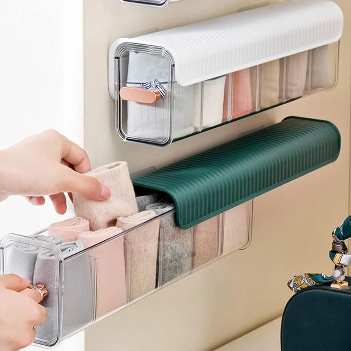 Luxora Wall-Mounted Underwear Storage with Clear Window