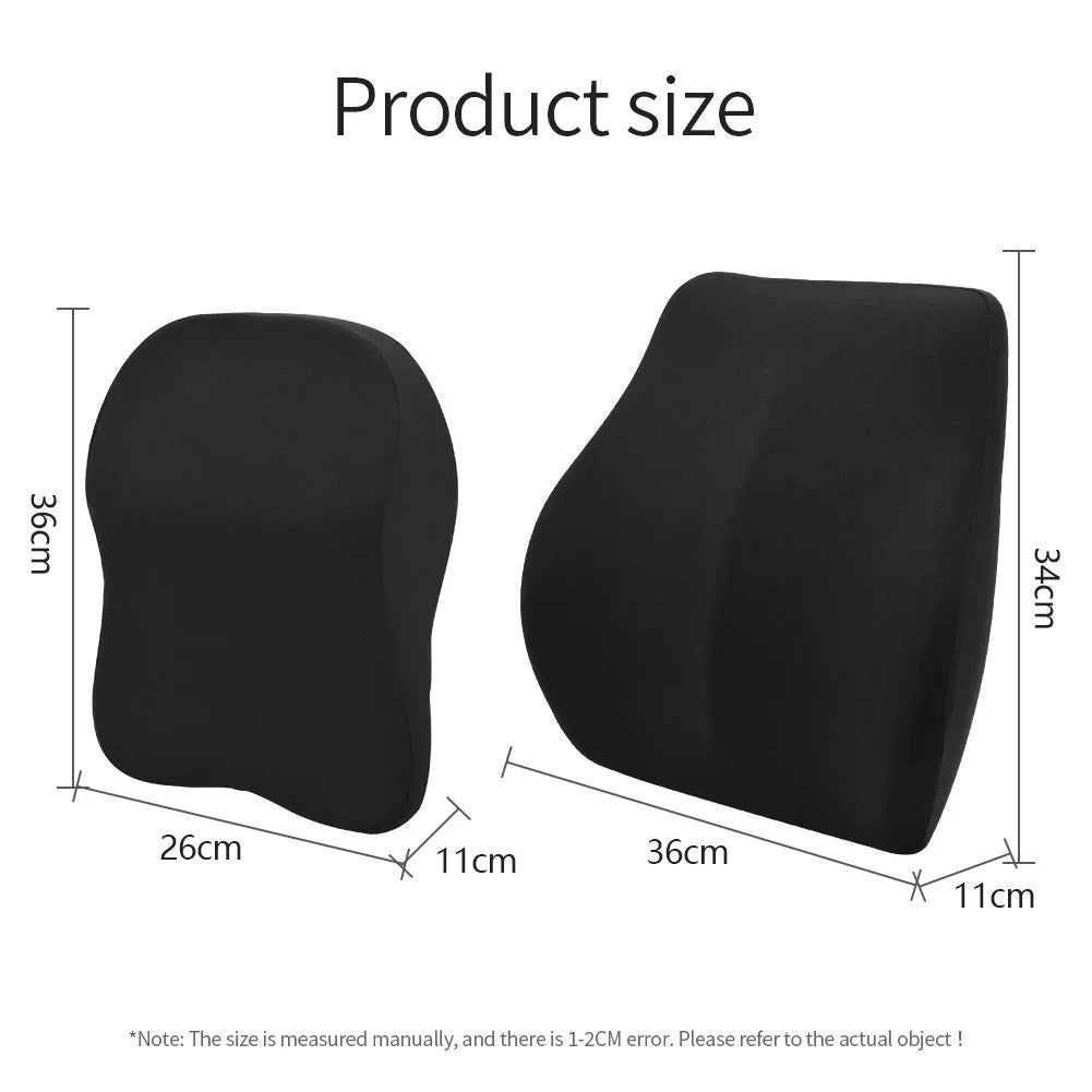 Royaleva Car Lumbar Back Support Pillow for Ultimate Comfort